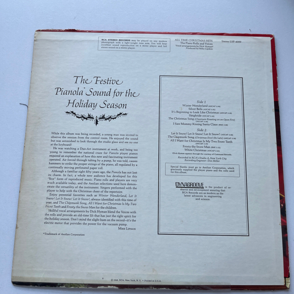 Vintage Vinyl Record Christmas Hits RCA Victor 12-inch - Picture 2 of 3